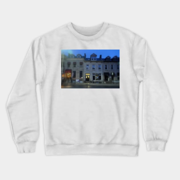 bistro and night Crewneck Sweatshirt by srosu